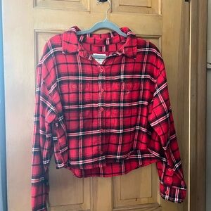 NWT Cropped American Eagle Flannel